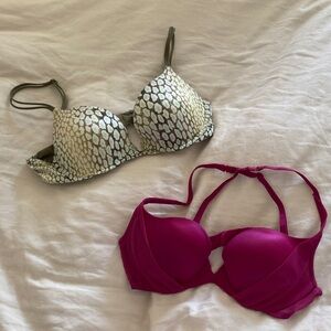 Victoria's Secret Bra Bundle - Magenta and Olive